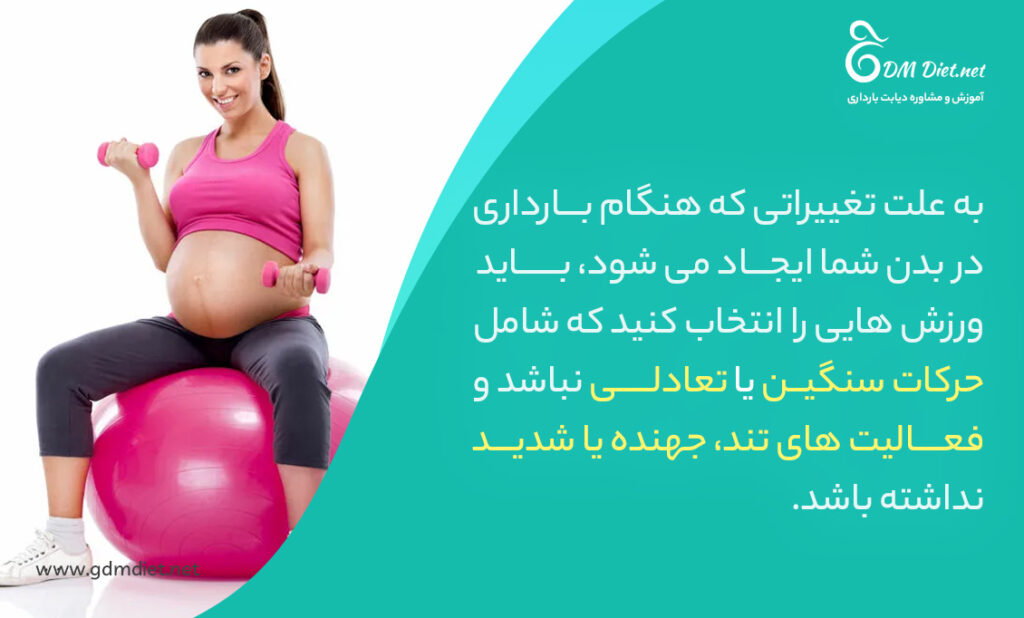 تاثیرات بارداری بر نوع فعالیت های ورزشی