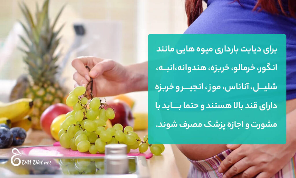 میوه های مضر برای دیابت بارداری