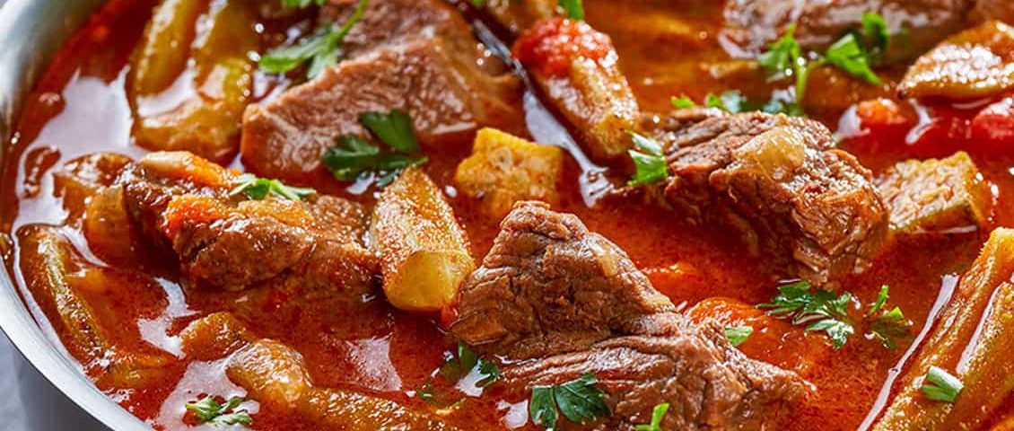 دستور پخت خورش بامیه