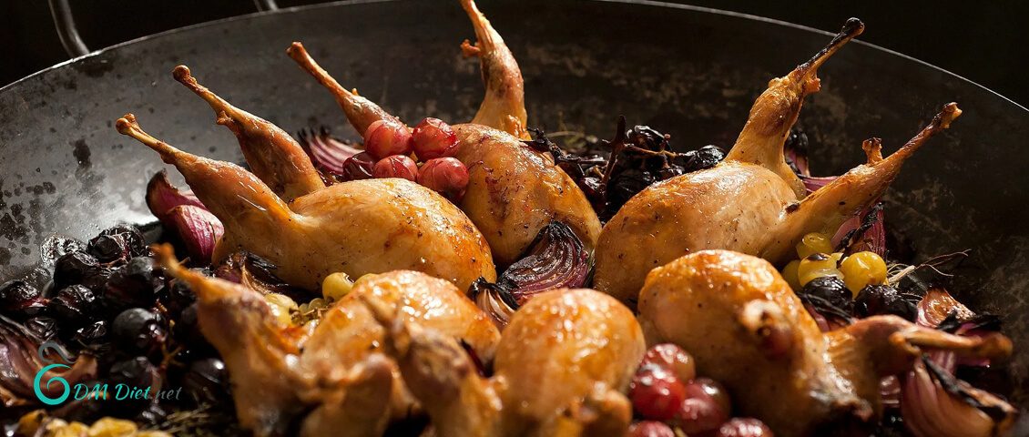 طرز تهیه بلدرچین شکم پر رژیمی